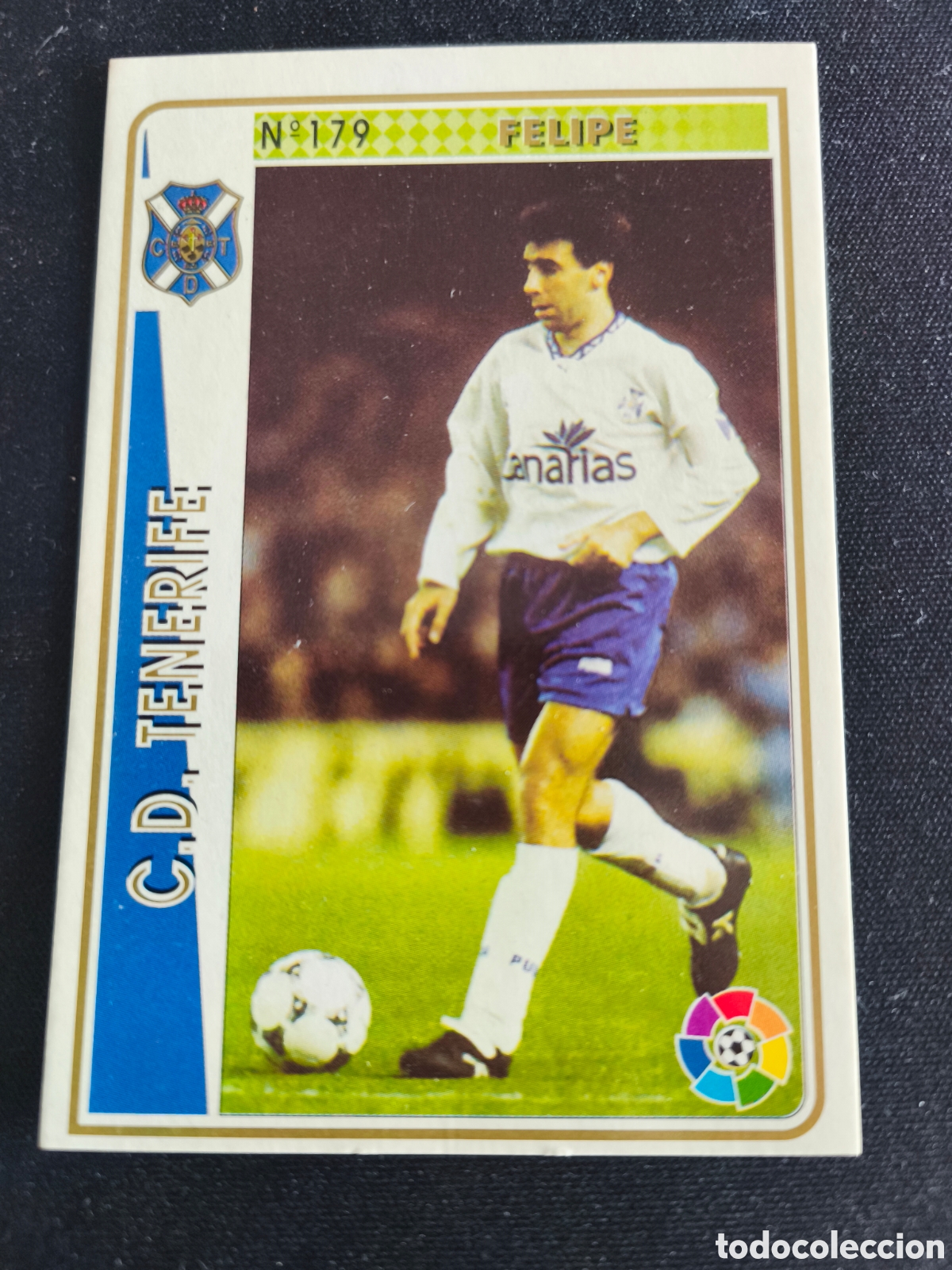 Fu&szlig;ball-Sticker: 179 Felipe Tenerife LAS FICHAS DE LA LIGA MUNDICROMO 1994 1995 94 95