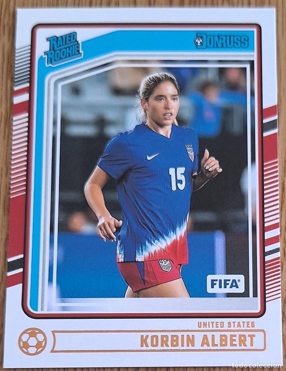 Fu&szlig;ball-Sticker: Korbin Albert Estados Unidos USA Panini Donruss Soccer Rated Rookie RC