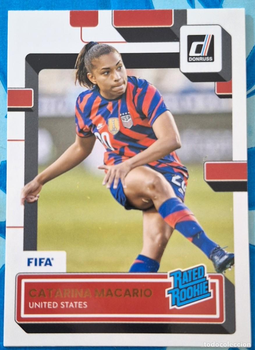 Fu&szlig;ball-Sticker: Catarina Macario Estados Unidos USA Panini Donruss Soccer Rated Rookie RC
