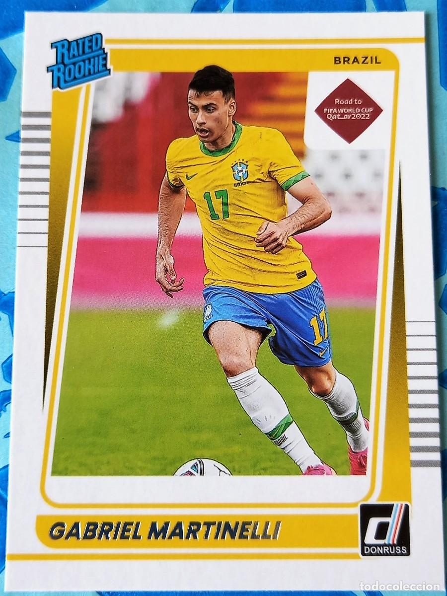 Fu&szlig;ball-Sticker: Gabriel Martinelli Brasil Panini Donruss Soccer Rated Rookie RC