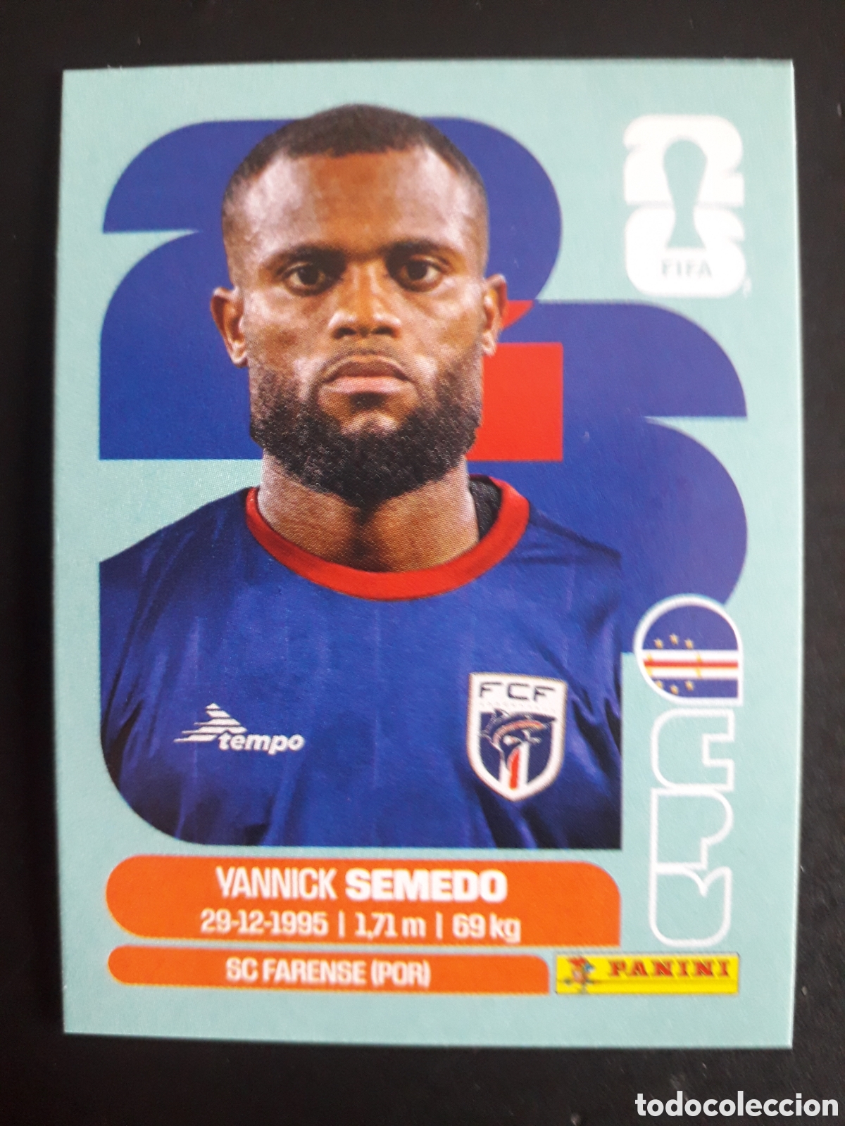 Cromos de F&uacute;tbol: YANNICK SEMEDO CABO VERDE CPV 9 MUNDIAL F&Uacute;TBOL 2026 FIFA WORLD CUP PANINI SIN PEGAR PEDIDO M&Iacute;NIMO 3&euro;