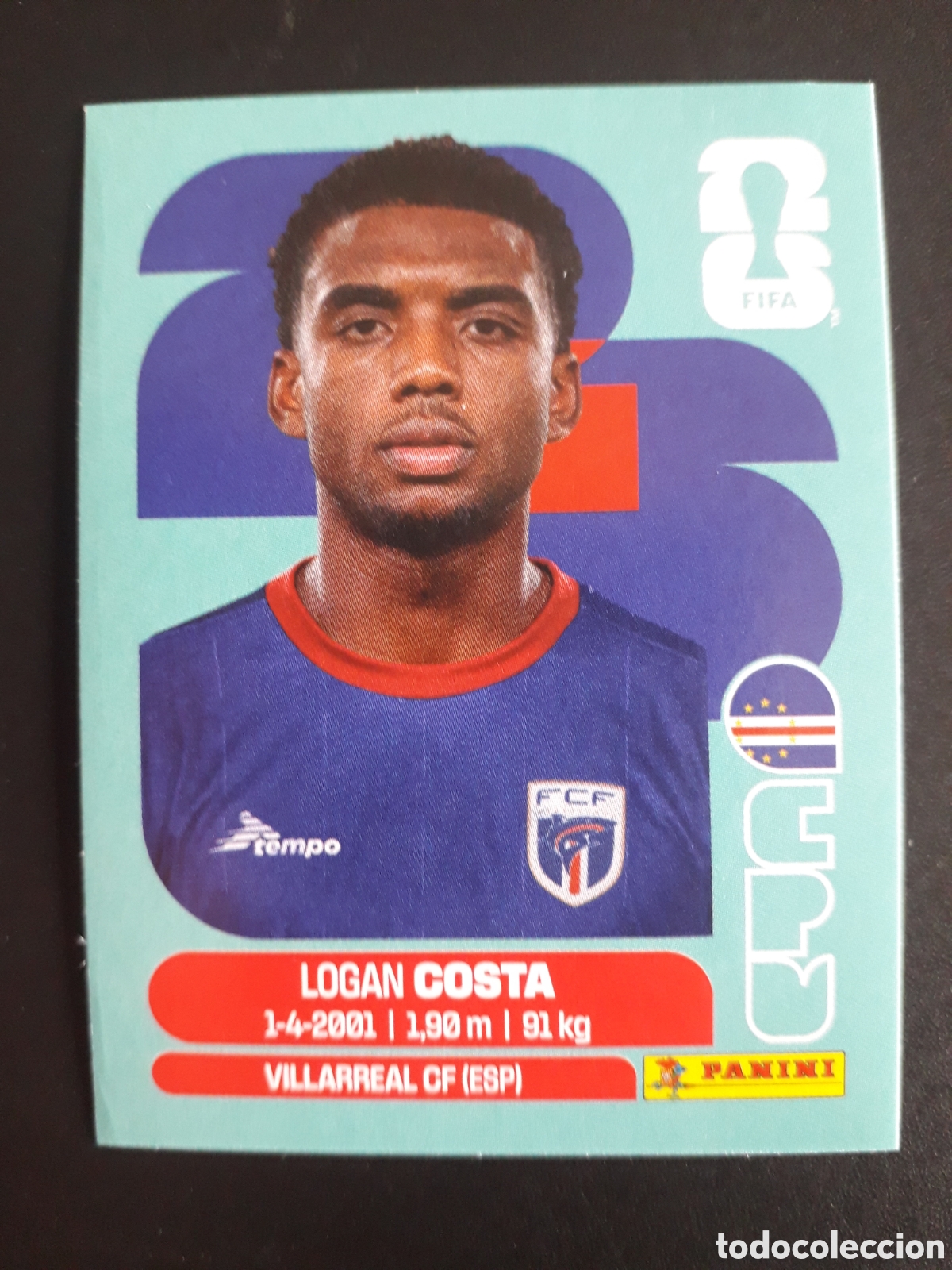 Cromos de F&uacute;tbol: COSTA CABO VERDE CPV 3 MUNDIAL F&Uacute;TBOL 2026 FIFA WORLD CUP PANINI SIN PEGAR PEDIDO M&Iacute;NIMO 3&euro;