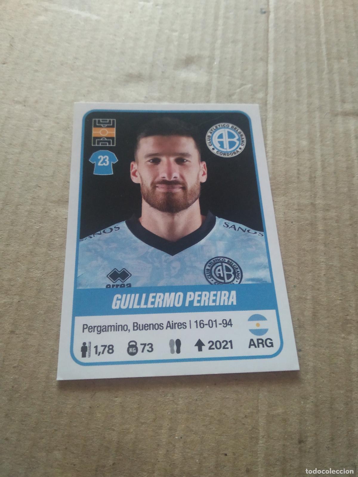 Cromos de F&uacute;tbol: 100 GUILLERMO PEREIRA BELGRANO CROMO FUTBOL ARGENTINO PANINI LIGA ARGENTINA 2023