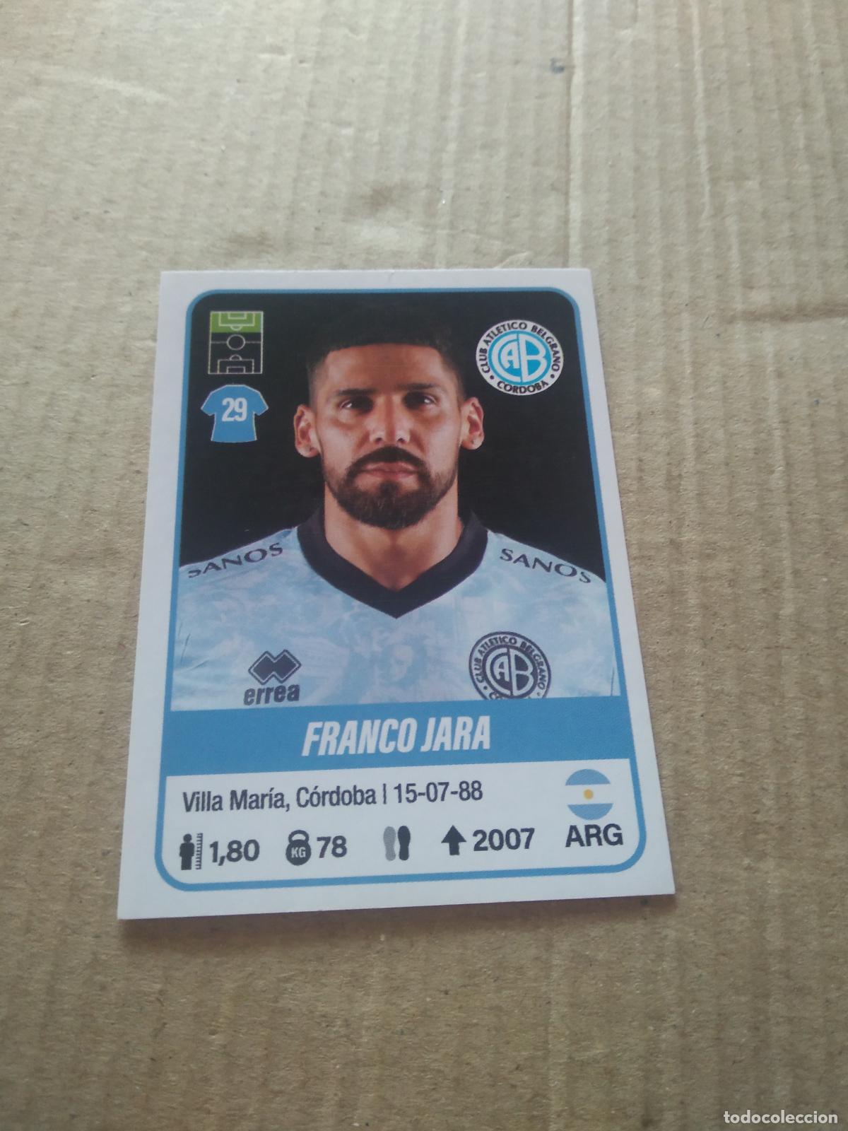 Cromos de F&uacute;tbol: 101 FRANCO JARA BELGRANO CROMO FUTBOL ARGENTINO PANINI LIGA ARGENTINA 2023