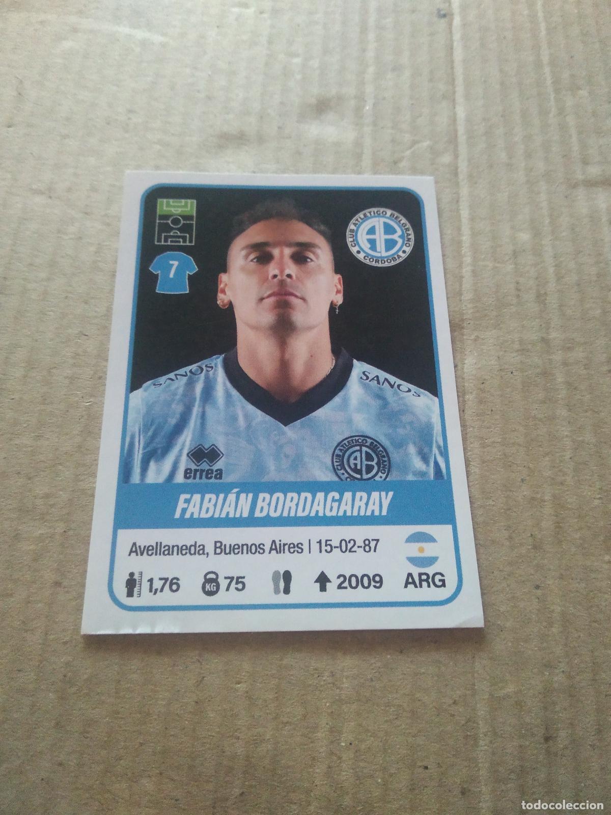 Cromos de F&uacute;tbol: 102 FABIAN BORDAGARAY BELGRANO CROMO FUTBOL ARGENTINO PANINI LIGA ARGENTINA 2023