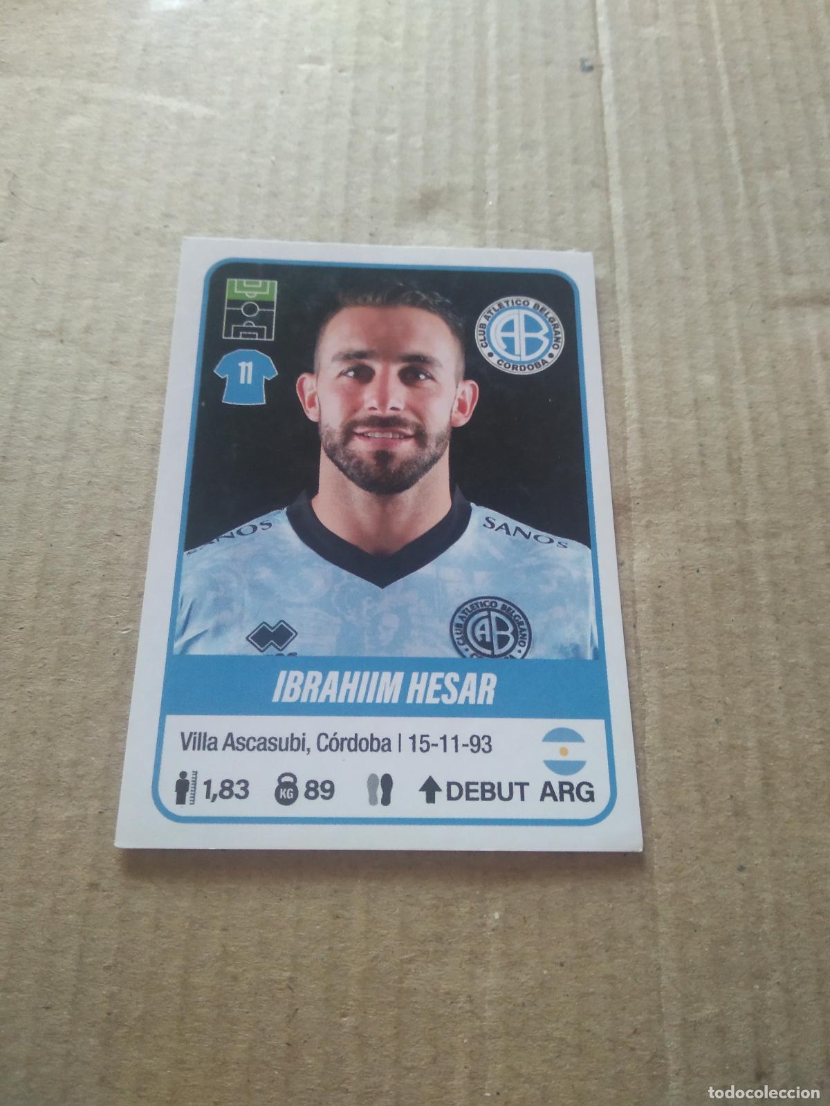 Cromos de F&uacute;tbol: 103 IBRAHIIM HESAR BELGRANO CROMO FUTBOL ARGENTINO PANINI LIGA ARGENTINA 2023