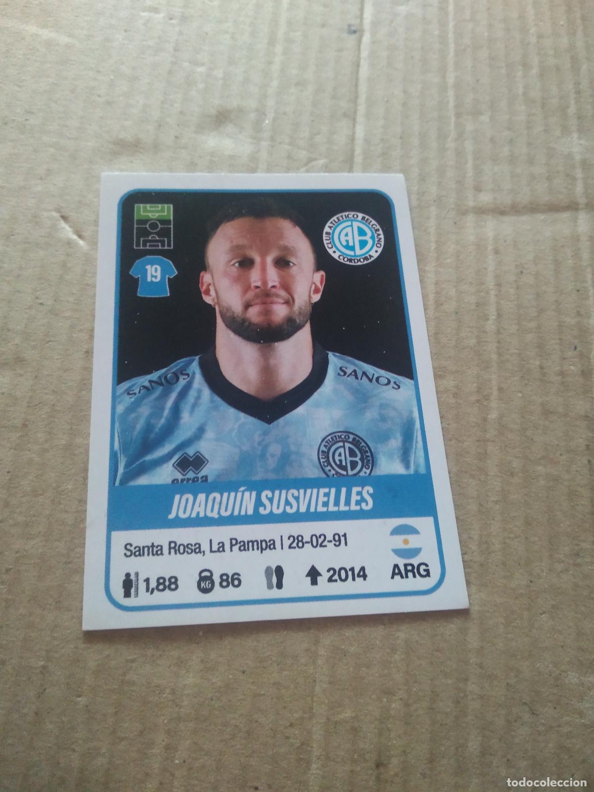 Cromos de F&uacute;tbol: 105 JOAQUIN SUSVIELLES BELGRANO CROMO FUTBOL ARGENTINO PANINI LIGA ARGENTINA 2023