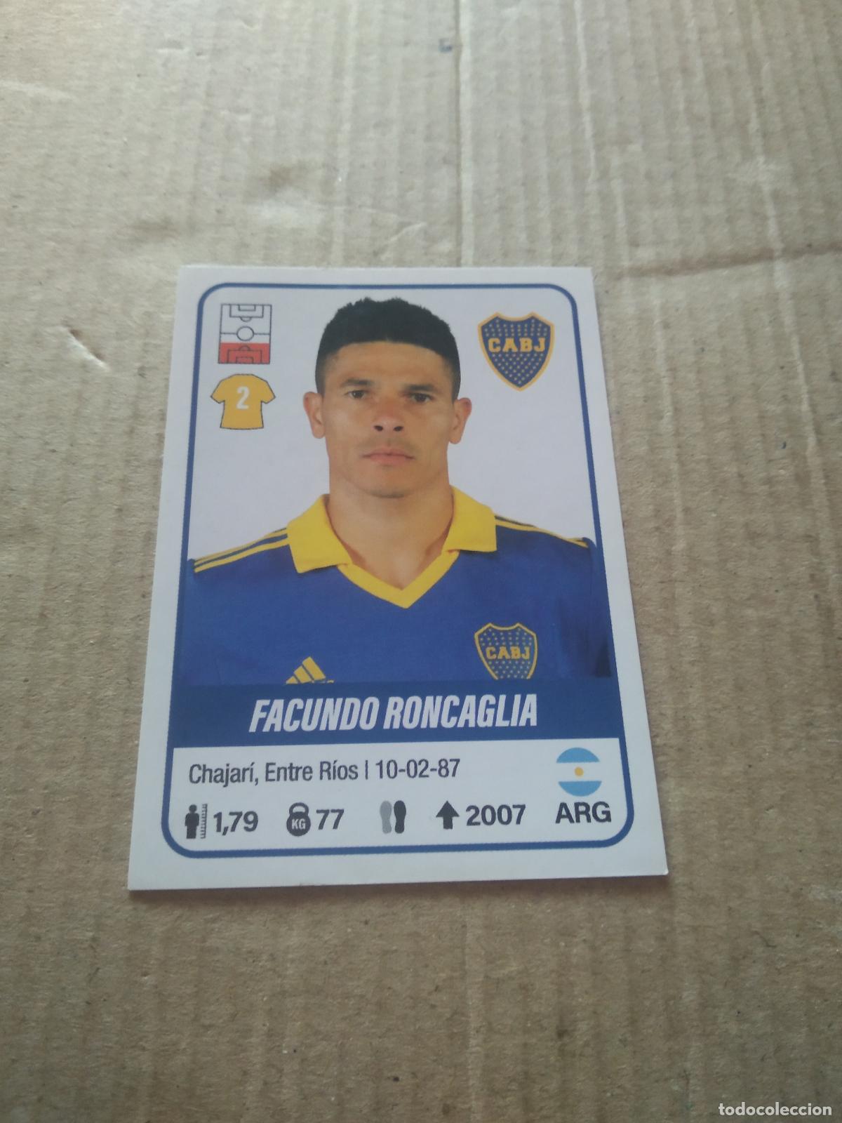 Cromos de F&uacute;tbol: 109 FACUNDO RONCAGLIA BOCA JUNIORS CROMO FUTBOL ARGENTINO PANINI LIGA ARGENTINA 2023