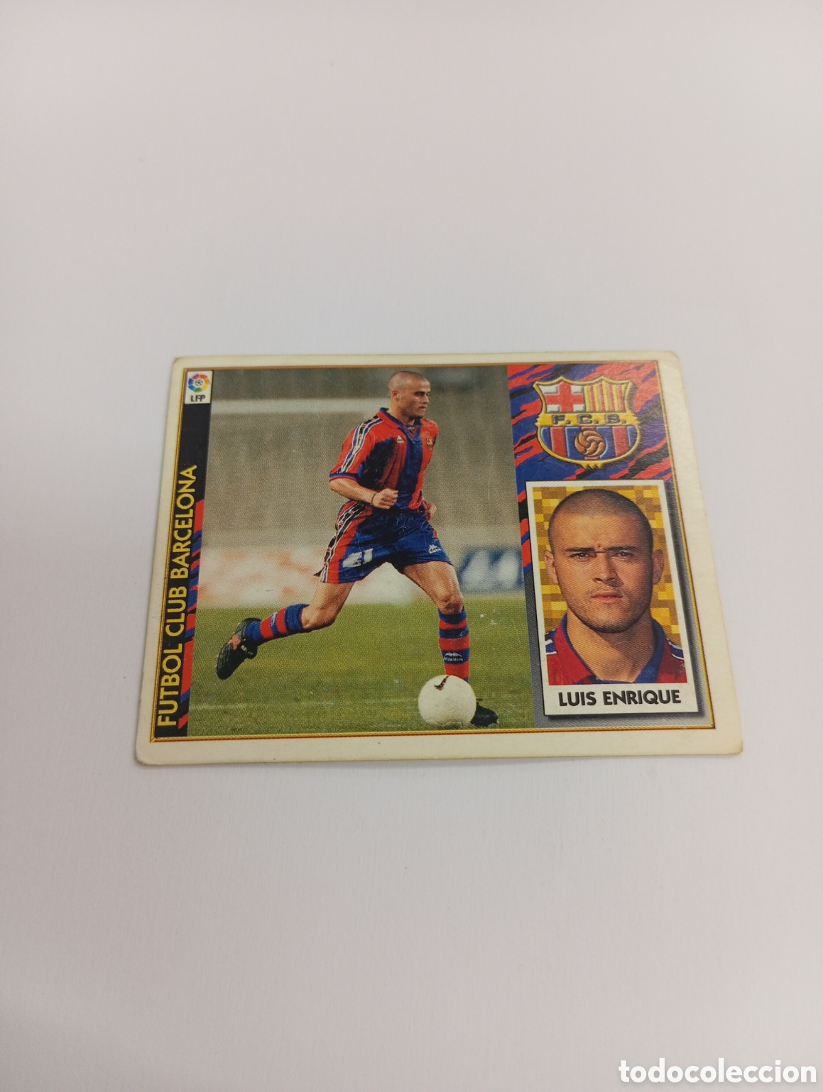 Fu&szlig;ball-Sticker: LUIS ENRIQUE Barcelona Liga Este 1997 1998 NUEVO SIN PEGAR 97 98