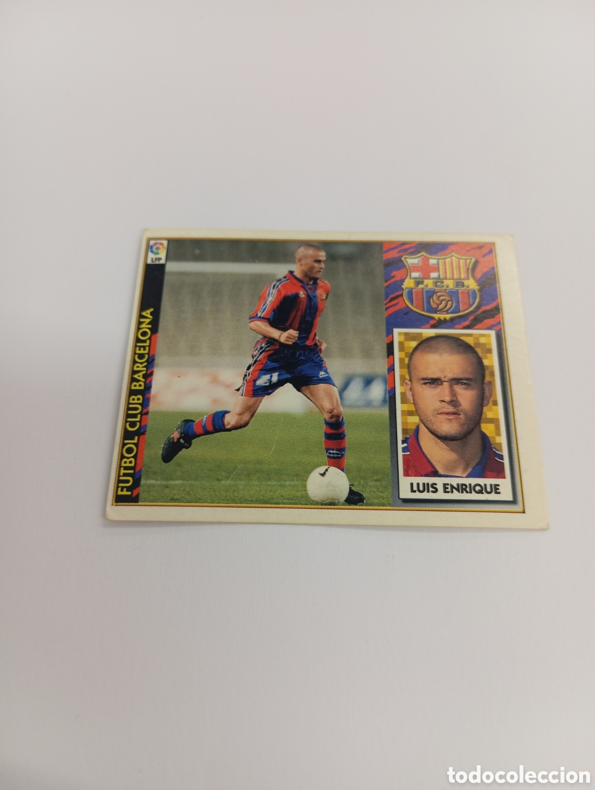 Fu&szlig;ball-Sticker: LUIS ENRIQUE Barcelona Liga Este 1997 1998 NUEVO SIN PEGAR 97 98