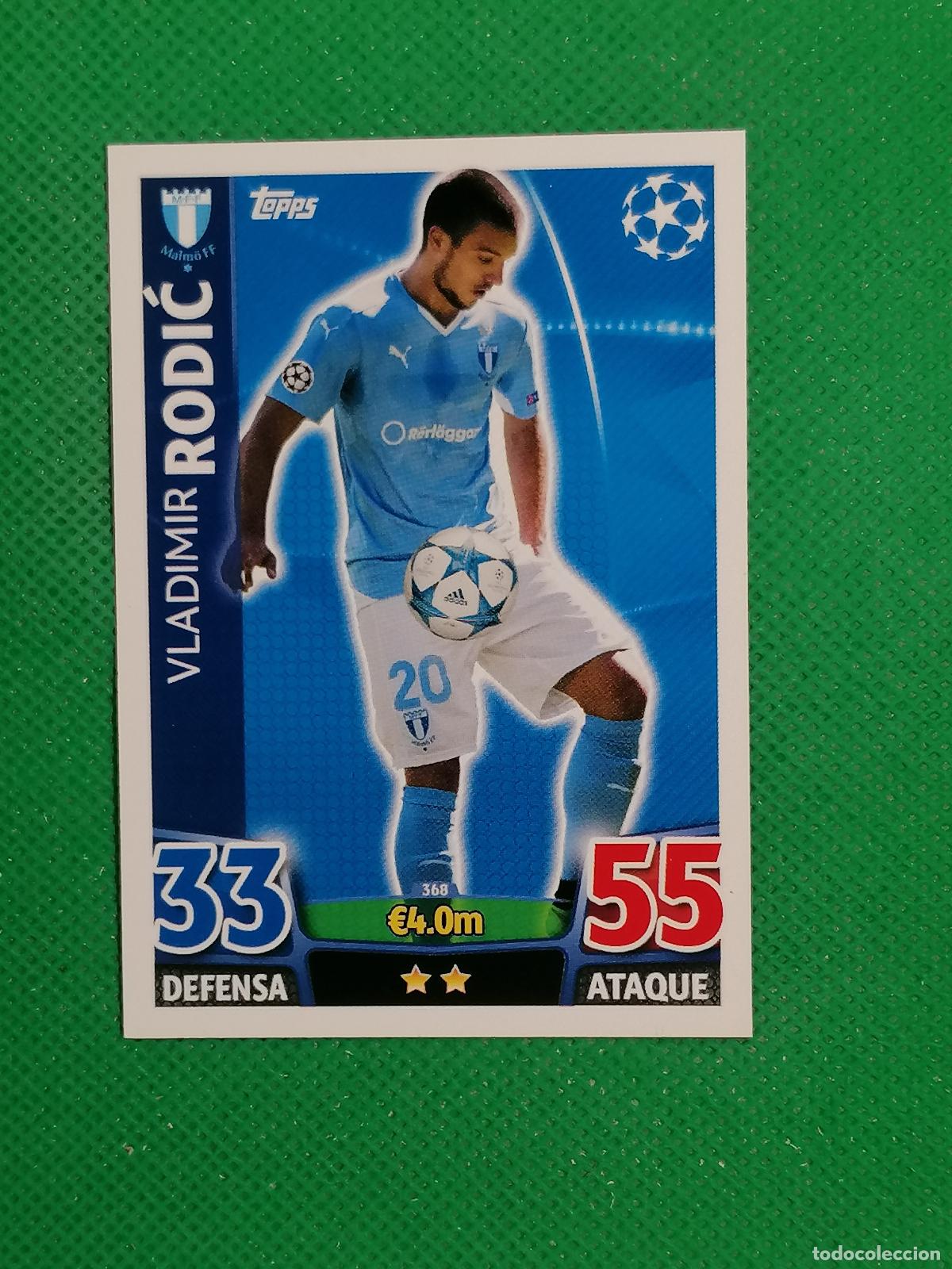 Cromos de Futebol: 368 VLADIMIR RODIC MALMO ⚽ TOPPS MATCH ATTAX CHAMPIONS 2015 2016 15 16 ⚽