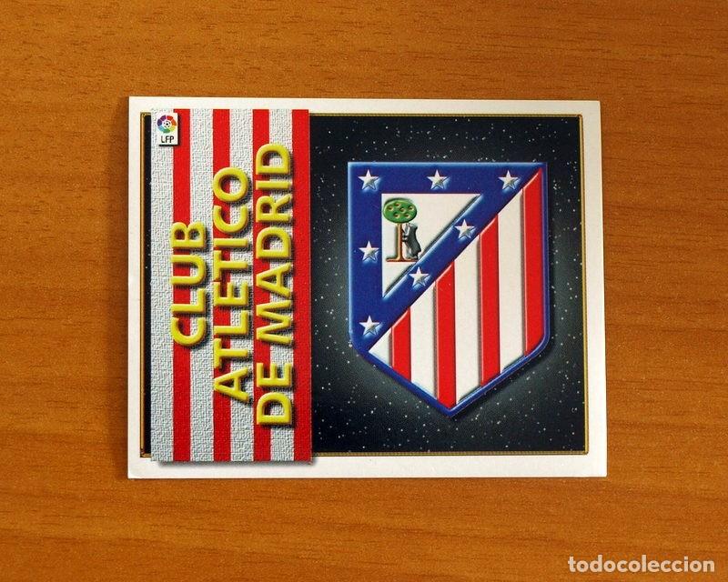 Cromos de F&uacute;tbol: Atl&eacute;tico de Madrid - Escudo - Ediciones Este Liga 1998-1999, 98-99 - Nunca Pegado
