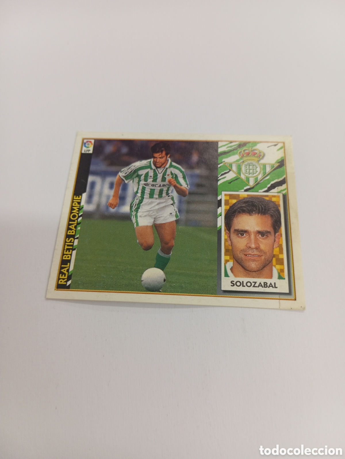Cromos de F&uacute;tbol: SOLOZABAL COLOCA Betis Liga Este 1997 1998 NUEVO SIN PEGAR 97 98