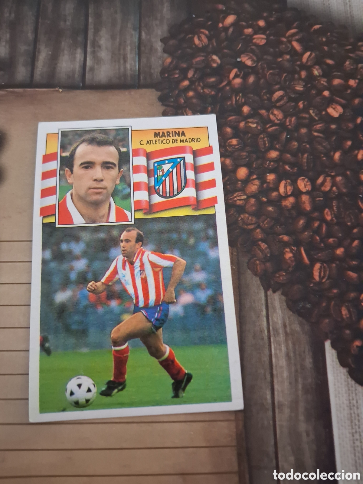 Cromos de F&uacute;tbol: Liga este 90 91 marina baja del Atl&eacute;tico de Madrid recuperado del &aacute;lbum ver fotos