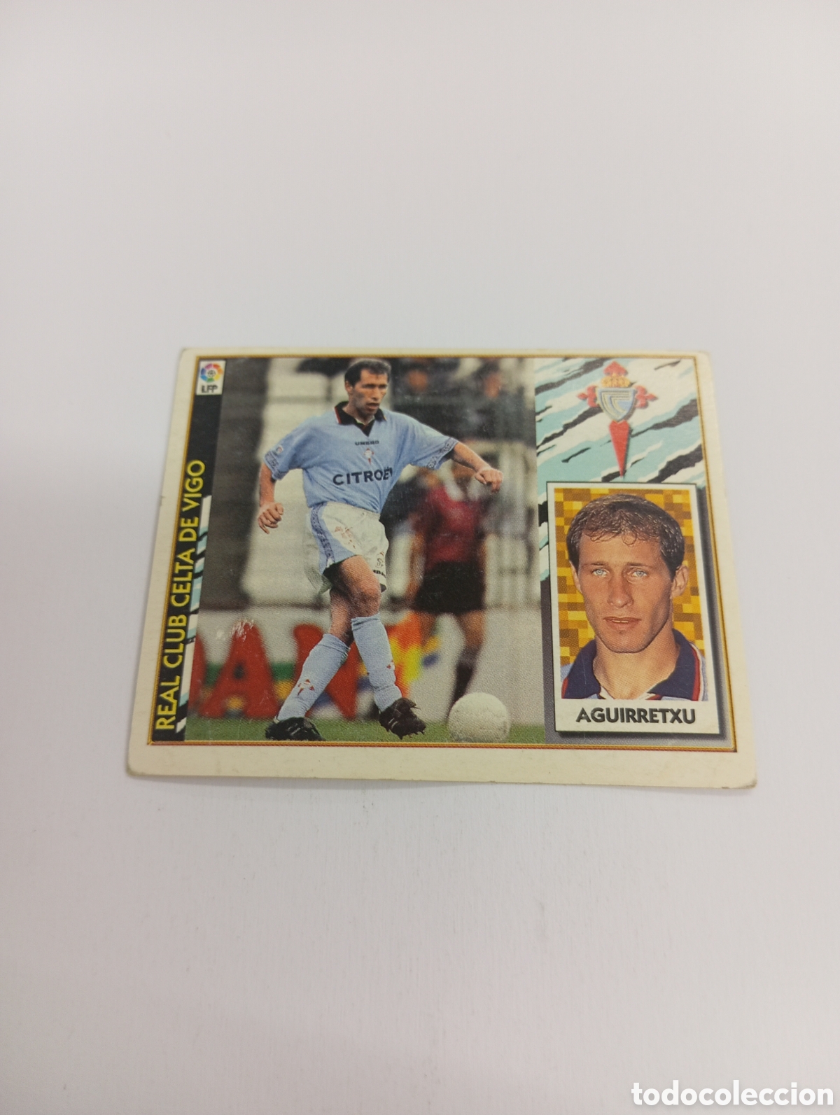 Cromos de F&uacute;tbol: AGUIRRETXU BAJA Celta de Vigo Liga Este 1997 1998 NUEVO SIN PEGAR 97 98