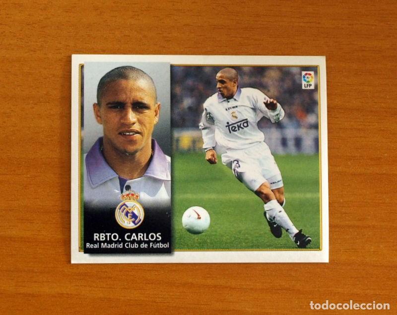 Cromos de F&uacute;tbol: Real Madrid - Roberto Carlos - Ediciones Este Liga 1998-1999, 98-99 - Nunca Pegado