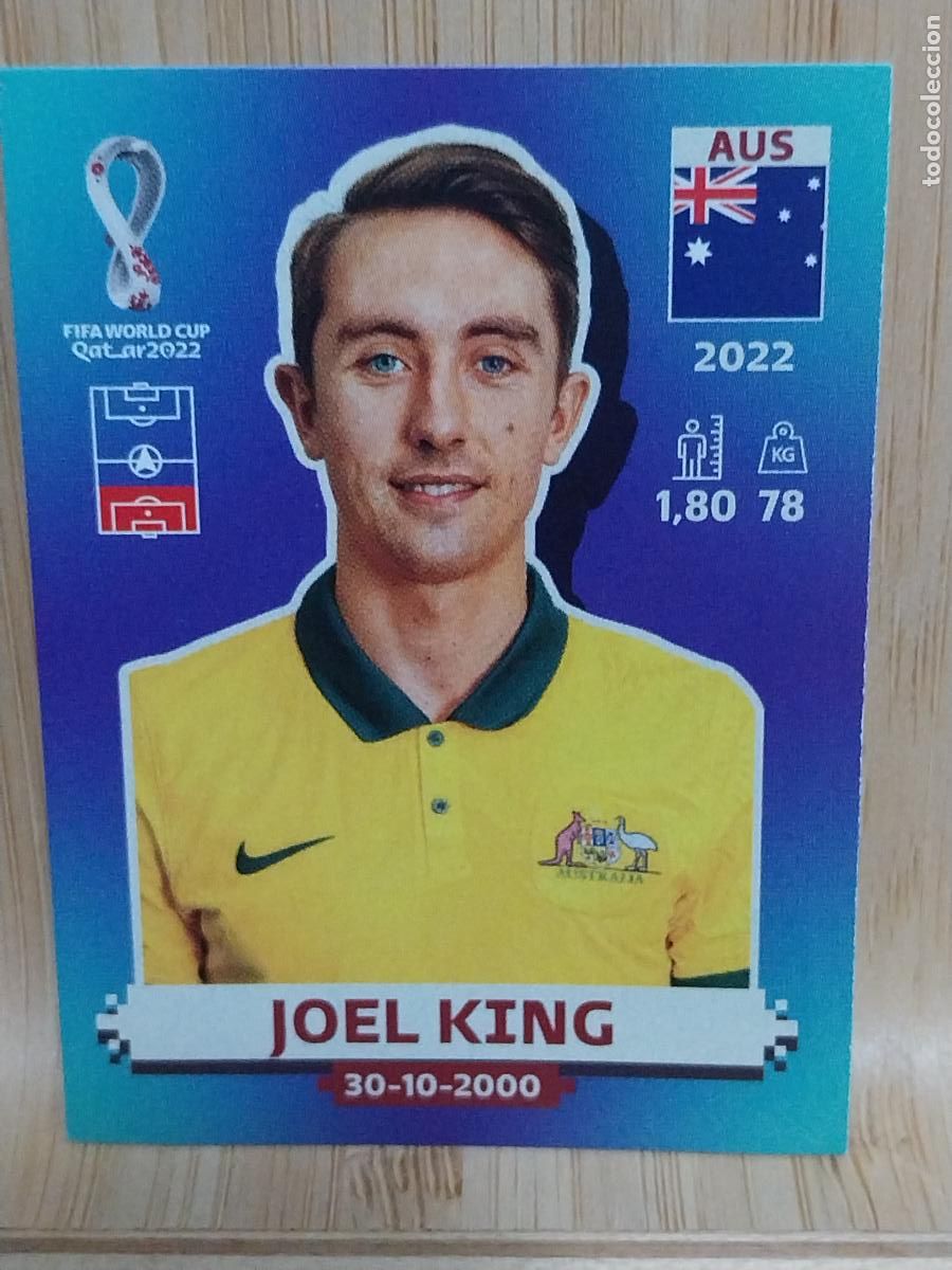 Fu&szlig;ball-Sticker: KING AUSTRALIA AUS 8 QATAR 2022 PANINI CROMO SIN PEGAR NUNCA ORIGINAL **