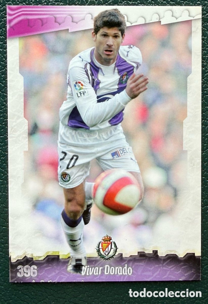 Cromos de F&uacute;tbol: 396 VIVAR DORADO REAL VALLADOLID FICHAS ALBUM MUNDICROMO 2008 2009 08 09