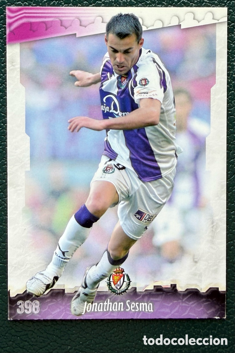 Cromos de F&uacute;tbol: 398 JONATHAN SESMA REAL VALLADOLID FICHAS ALBUM MUNDICROMO 2008 2009 08 09