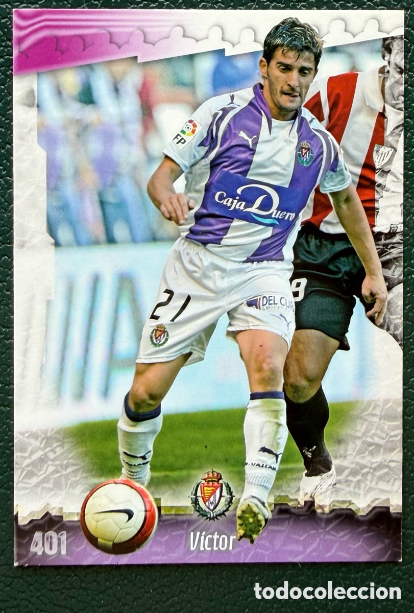 Cromos de F&uacute;tbol: 401 VICTOR REAL VALLADOLID FICHAS ALBUM MUNDICROMO 2008 2009 08 09