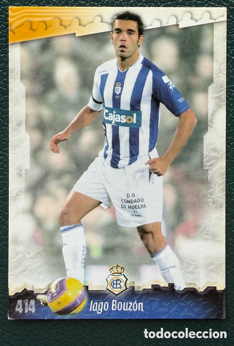Cromos de F&uacute;tbol: 414 IAGO BOUZON RECREATIVO DE HUELVA FICHAS ALBUM MUNDICROMO 2008 2009 08 09