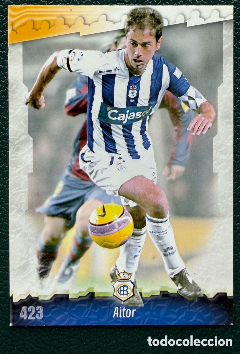 Cromos de F&uacute;tbol: 423 AITOR RECREATIVO DE HUELVA FICHAS ALBUM MUNDICROMO 2008 2009 08 09