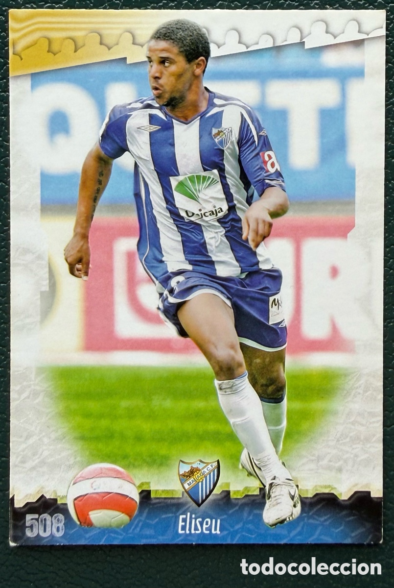 Football Stickers: 508 ELISEU MALAGA CF FICHAS ALBUM MUNDICROMO 2008 2009 08 09