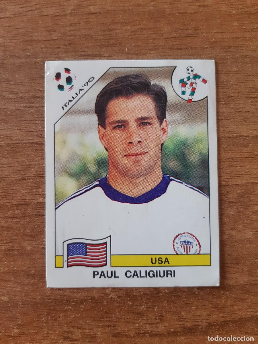 Cartes &agrave; collectionner de Football: N&deg;104 Paul Caligiuri (Estados Unidos) Mundial Italia 90 PANINI. Nunca pegado, sin pegar