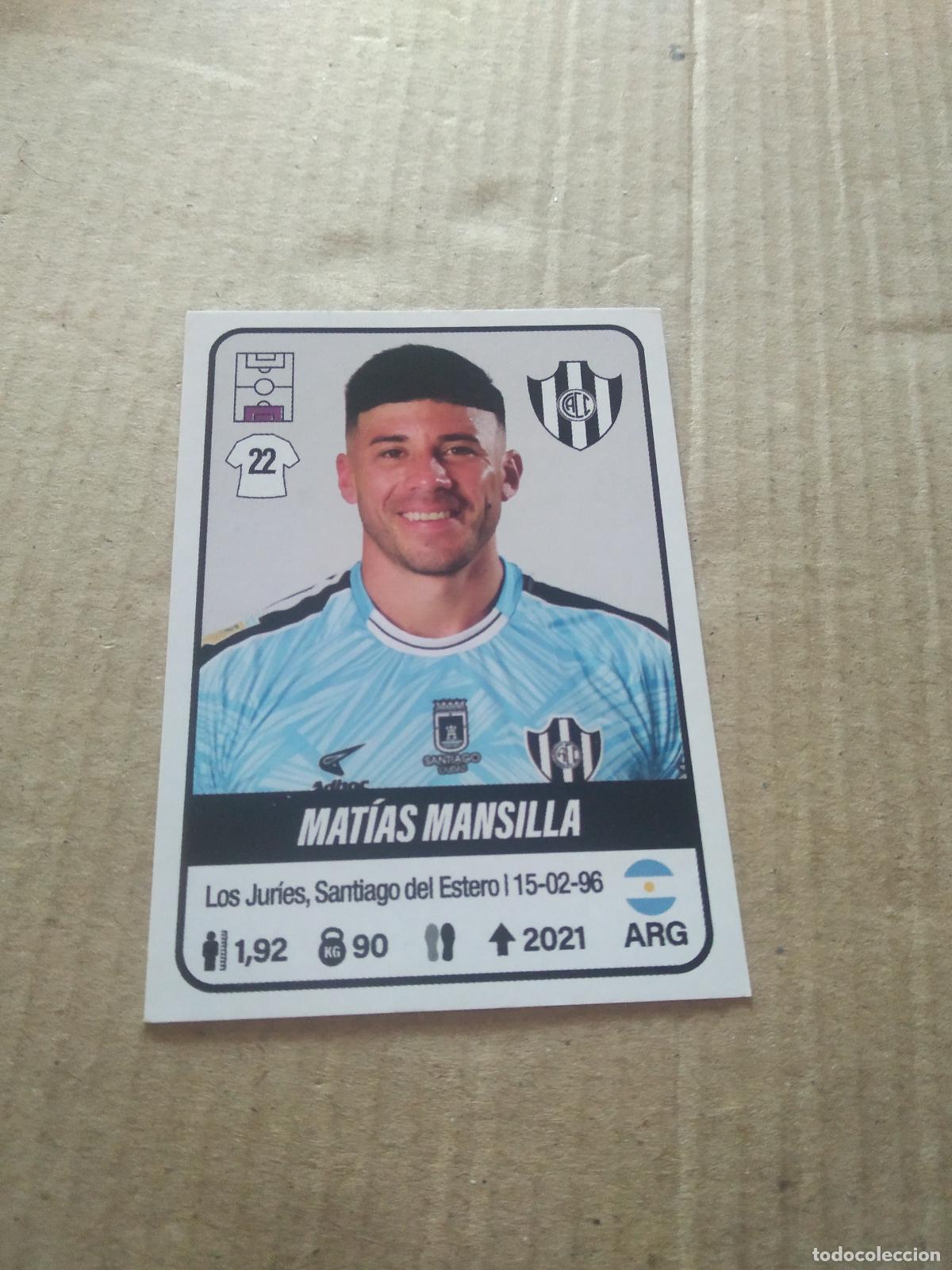 Cartes &agrave; collectionner de Football: 124 MATIAS MANSILLA CENTRAL CORDOBA CROMO FUTBOL ARGENTINO PANINI LIGA ARGENTINA 2023