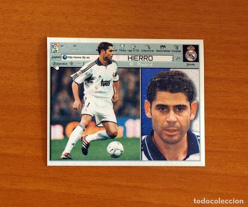 Cartes &agrave; collectionner de Football: Real Madrid - Hierro - Ediciones Este Liga 2001-2002, 01-02 - Nunca Pegado
