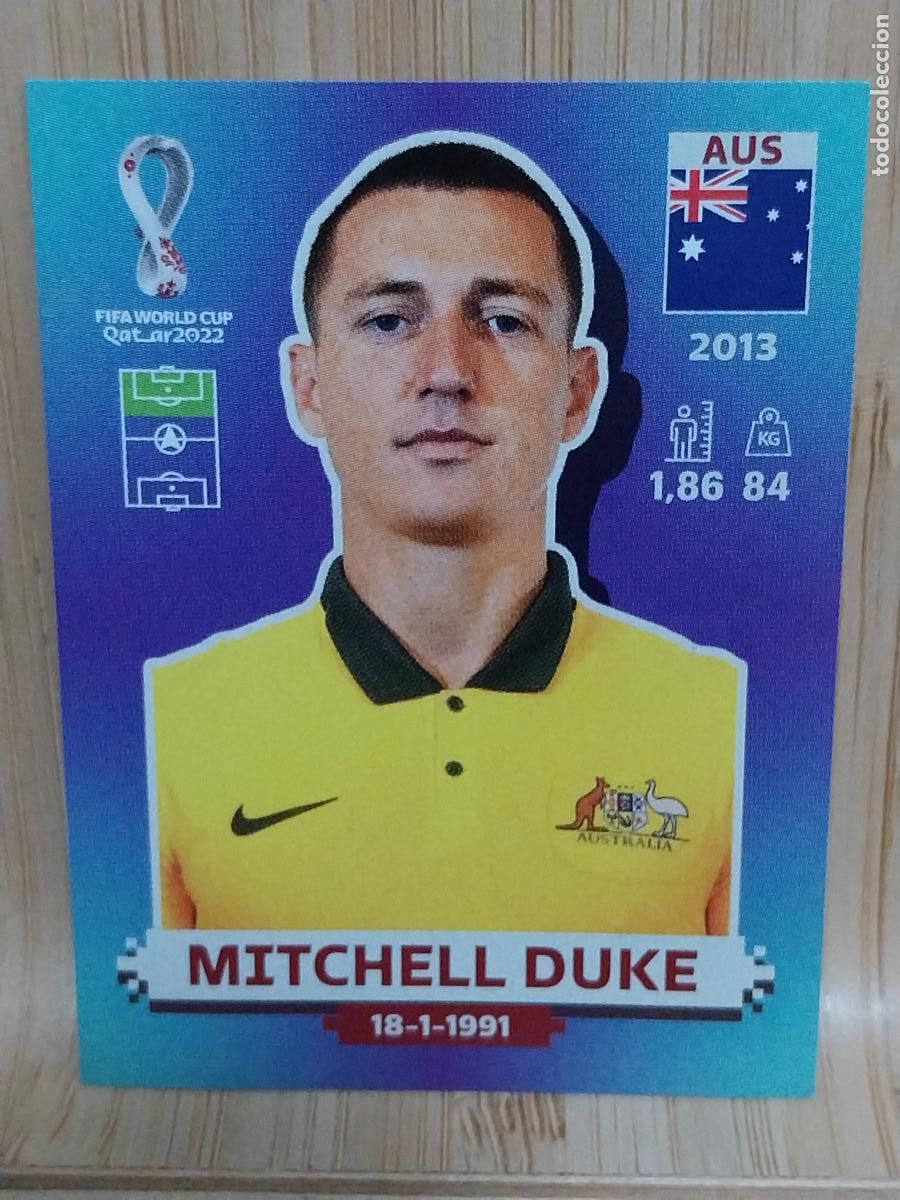 Cromos de F&uacute;tbol: DUKE AUSTRALIA AUS 17 QATAR 2022 PANINI CROMO SIN PEGAR NUNCA ORIGINAL **