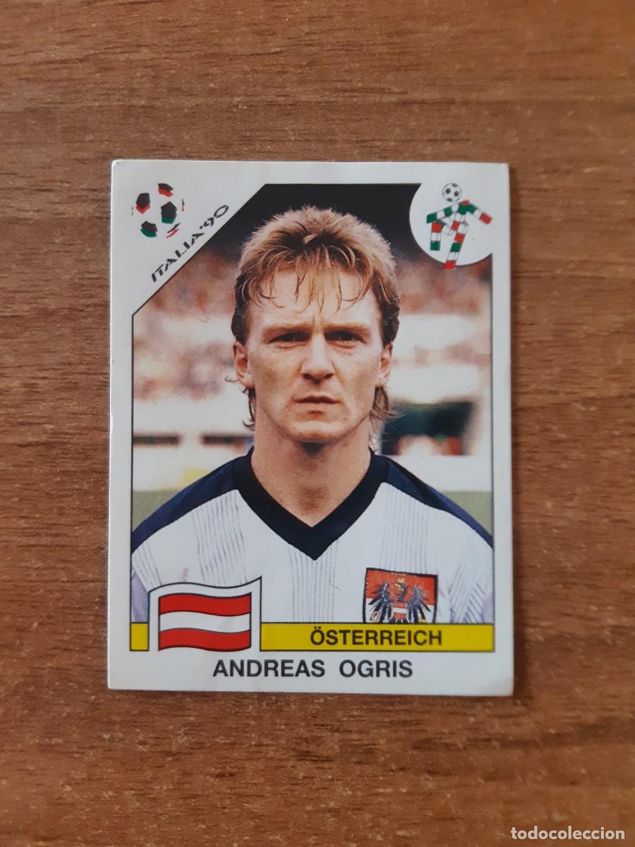 Cromos de F&uacute;tbol: N&deg;72 Andreas Ogris (Austria) Mundial Italia 90 PANINI. Nunca pegado, sin pegar