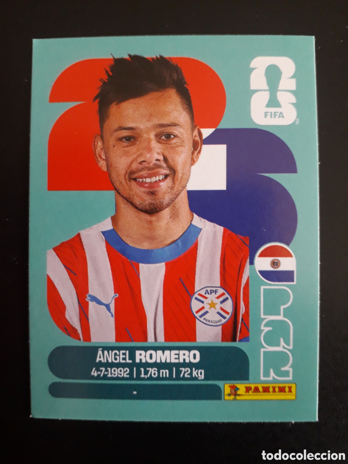 Cromos de F&uacute;tbol: ROMERO PARAGUAY PAR 19 MUNDIAL F&Uacute;TBOL 2026 FIFA WORLD CUP PANINI SIN PEGAR PEDIDO M&Iacute;NIMO 3&euro;
