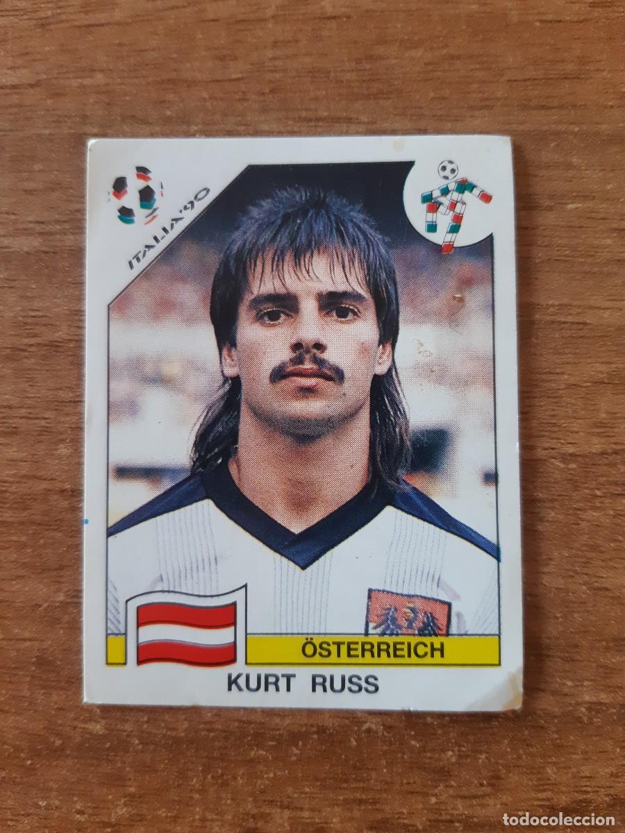 Cromos de F&uacute;tbol: N&deg;61 Kurt Russ (Austria) Mundial Italia 90 PANINI. Nunca pegado, sin pegar