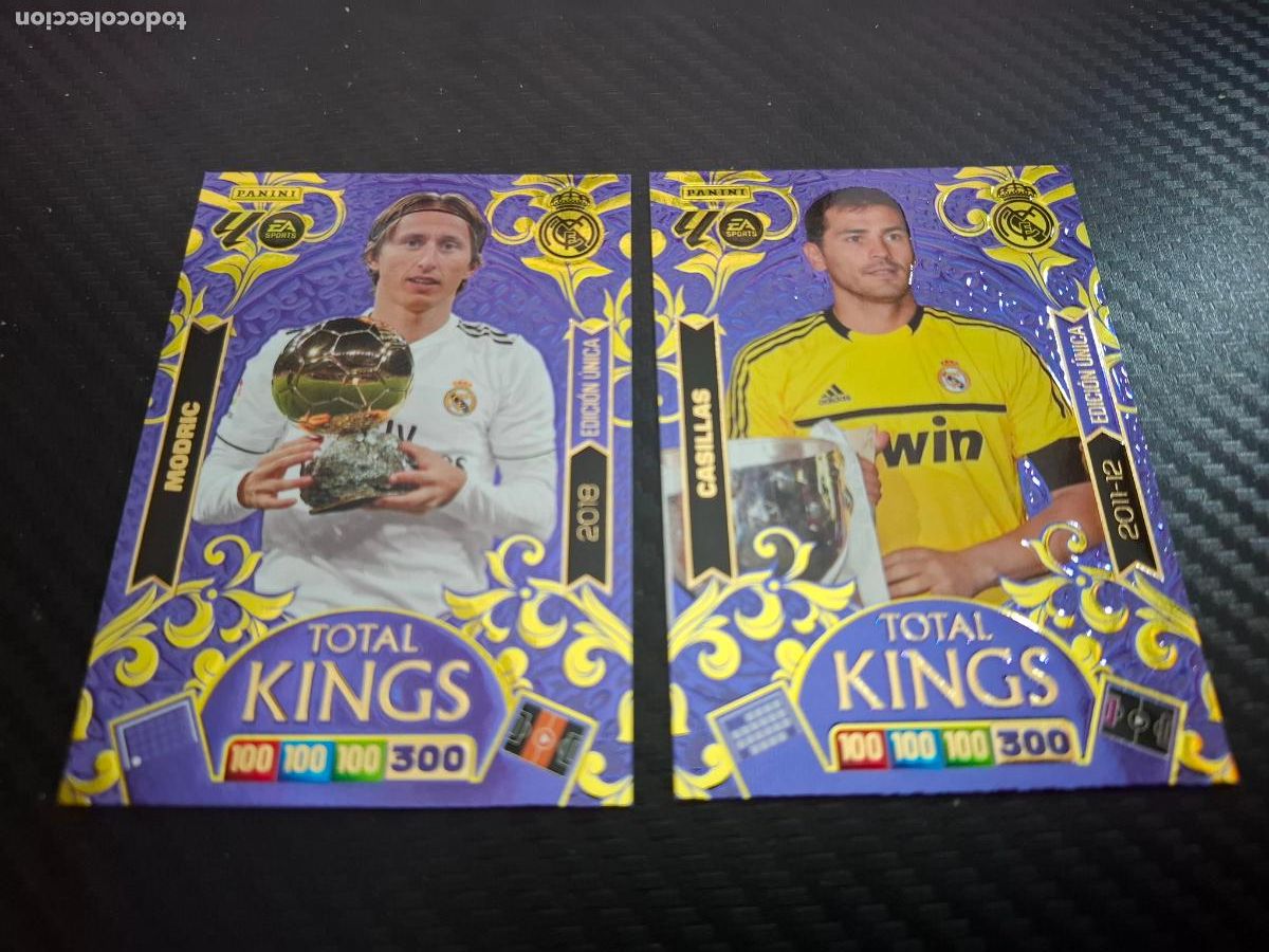 Cromos de F&uacute;tbol: Casillas y Modric Real Madrid total Kings Panini Adrenalyn Liga 2025 2026 25 26