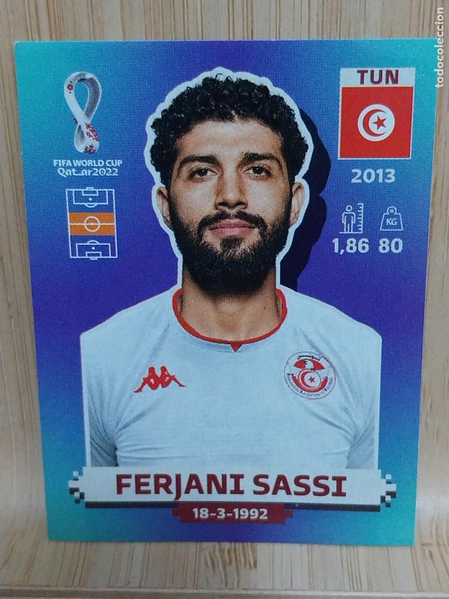 Fu&szlig;ball-Sticker: SASSI TUNEZ TUN 15 * QATAR 2022 PANINI CROMO SIN PEGAR NUNCA ORIGINAL **