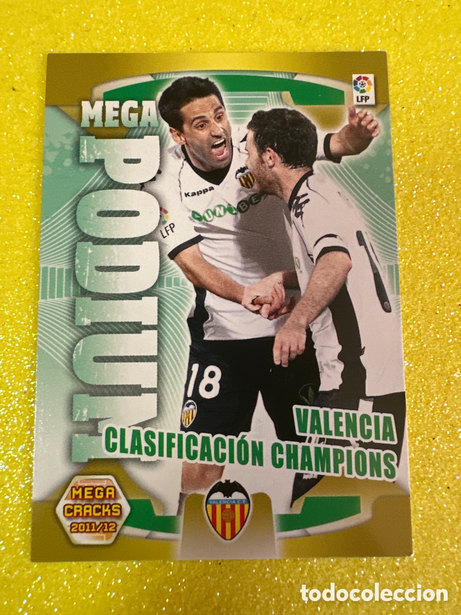Fu&szlig;ball-Sticker: 363 MEGAPODIUM VALENCIA CLASIFICACION CHAMPIONS MEGACRACKS 2011-2012 11 12 PANINI TRADING CARD