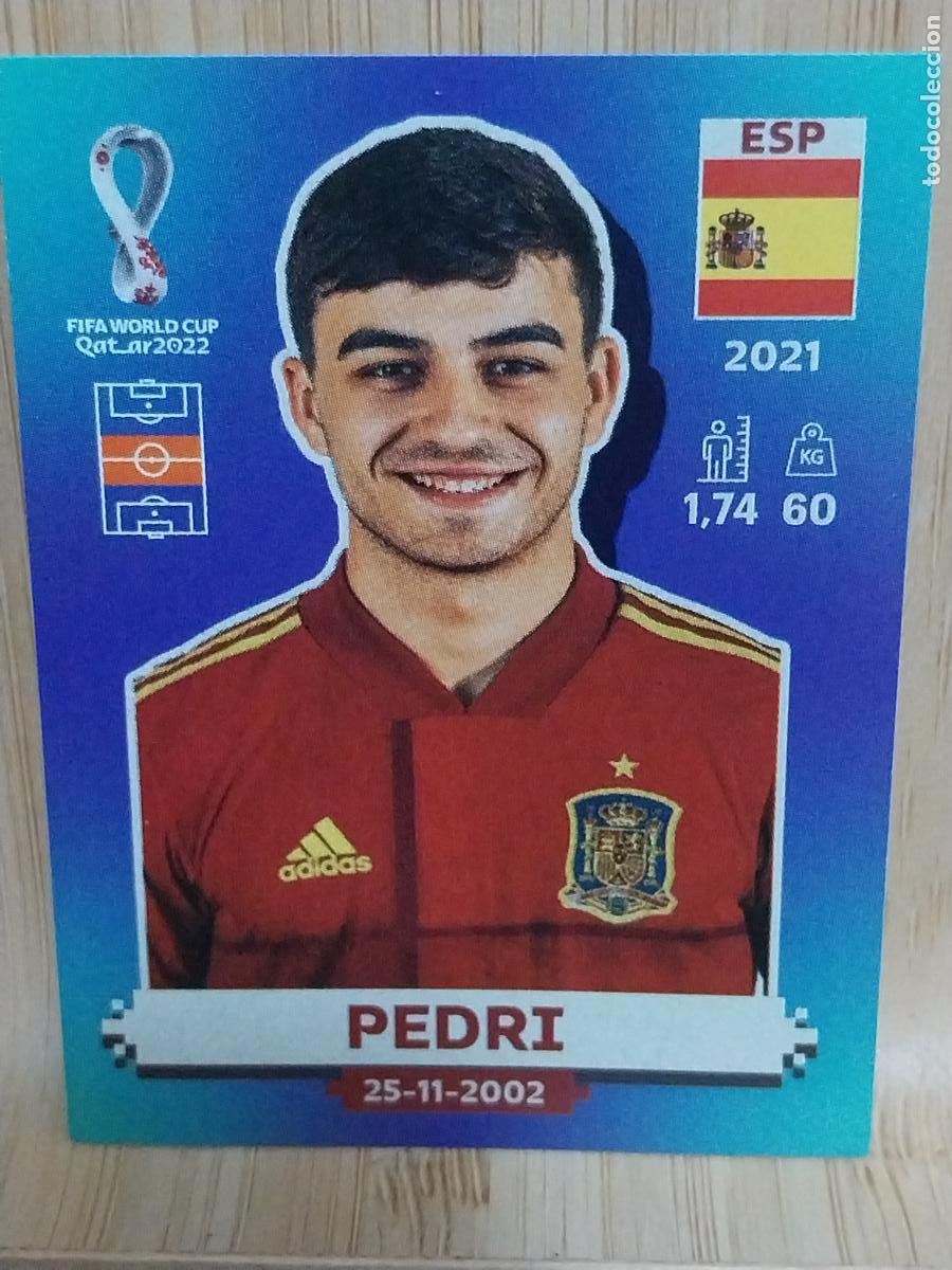 Cromos de F&uacute;tbol: PEDRI ESPA&Ntilde;A ESP 13 * QATAR 2022 PANINI CROMO SIN PEGAR NUNCA ORIGINAL **