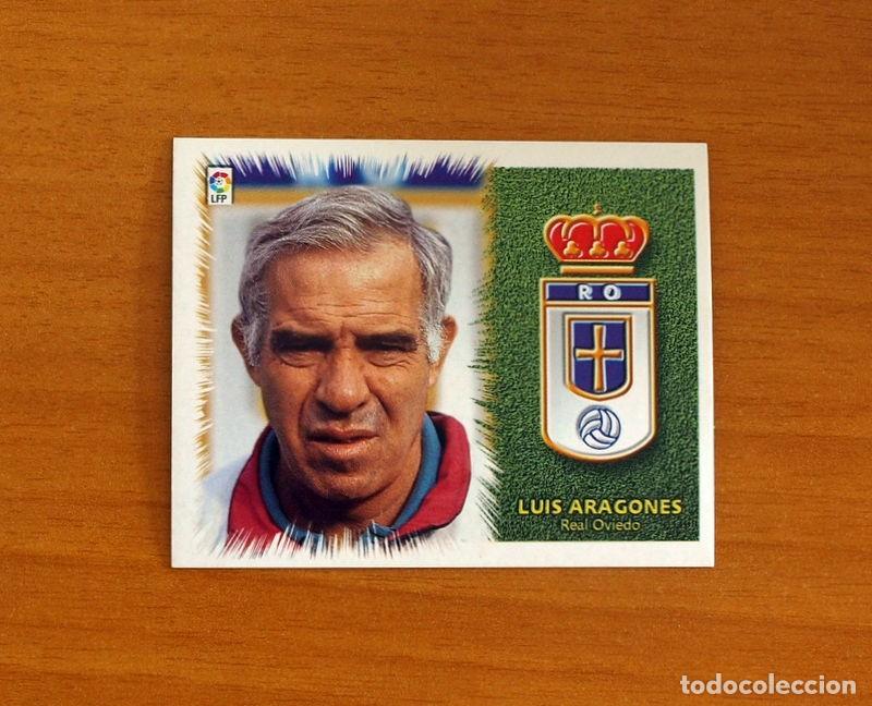 Cromos de F&uacute;tbol: Real Oviedo - Luis Aragon&eacute;s, Entrenador - Ediciones Este Liga 1999-2000, 99-00 - Nunca Pegado