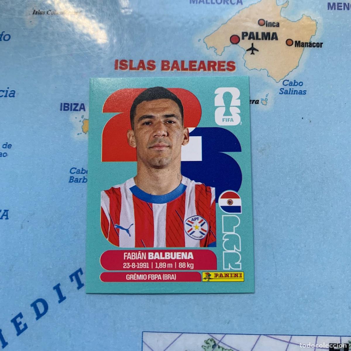 Cromos de F&uacute;tbol: Paraguay n&uacute;mero 5 cromo panini Mundial Fifa World Cup 2026