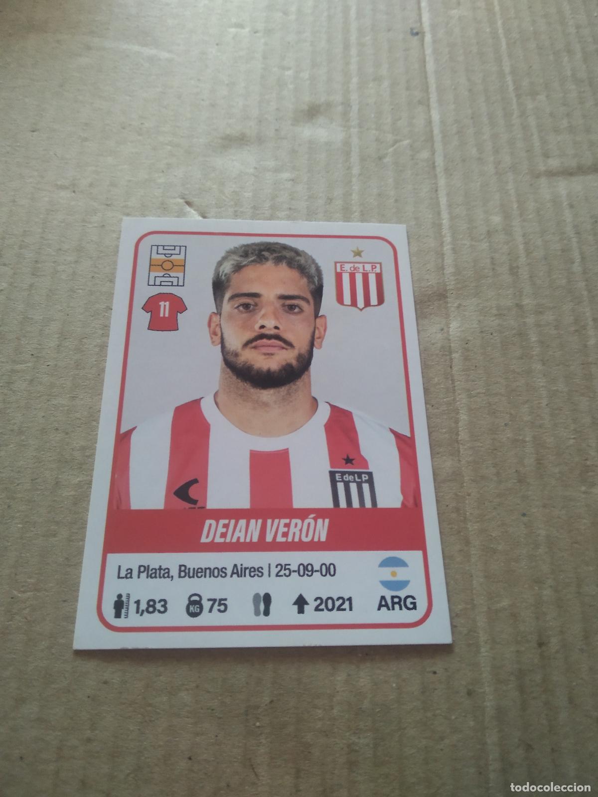 Cromos de F&uacute;tbol: 181 DEIAN VERON ESTUDIANTES CROMO FUTBOL ARGENTINO PANINI LIGA ARGENTINA 2023