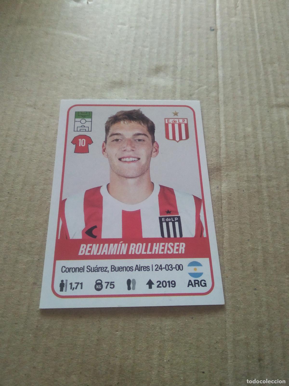 Cartes &agrave; collectionner de Football: 190 BENJAMIN ROLLHEISER ESTUDIANTES CROMO FUTBOL ARGENTINO PANINI LIGA ARGENTINA 2023
