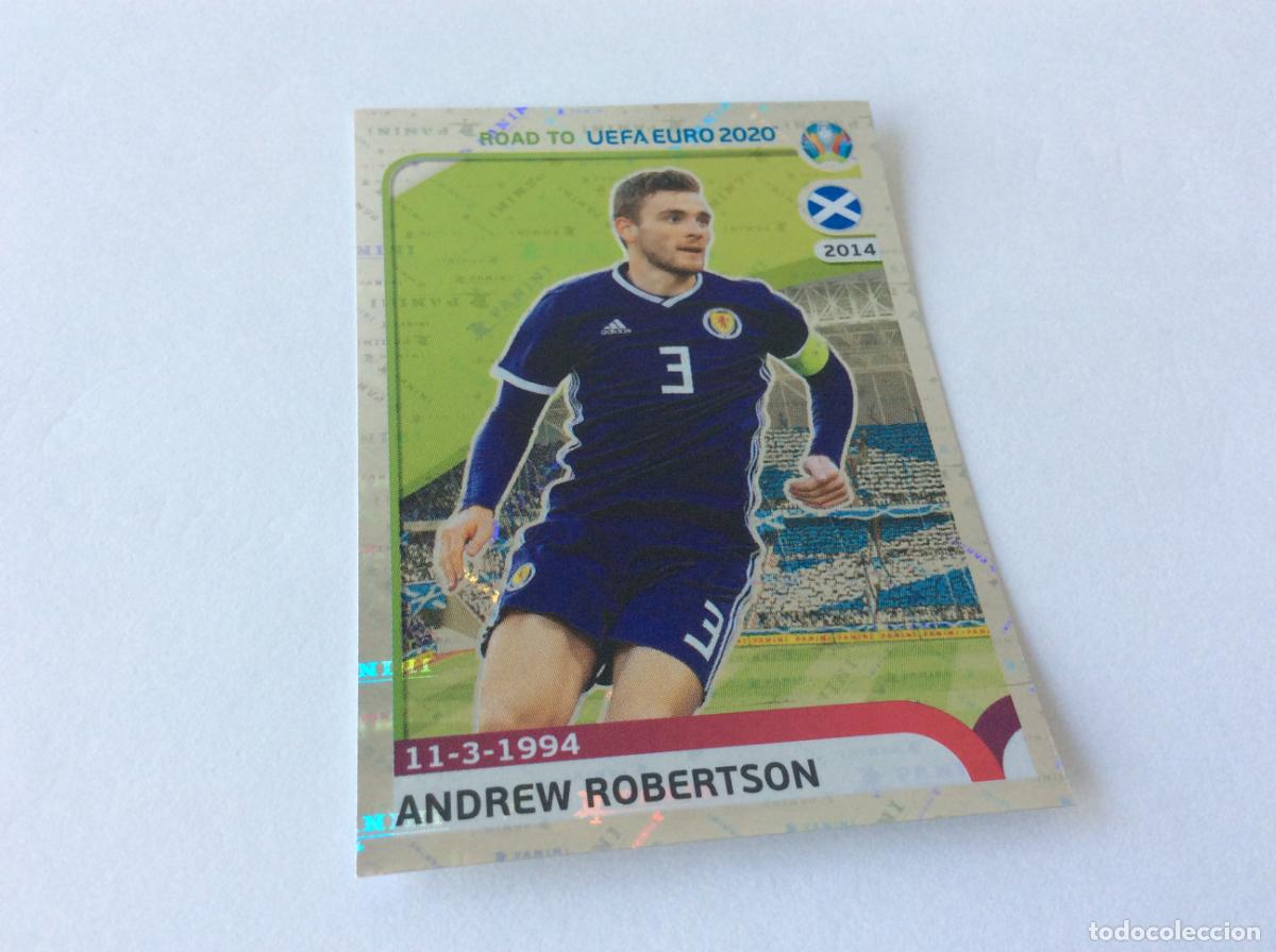 Cromos de F&uacute;tbol: 290 Andrew Robertoson Road to UEFA Euro 2020 Panini