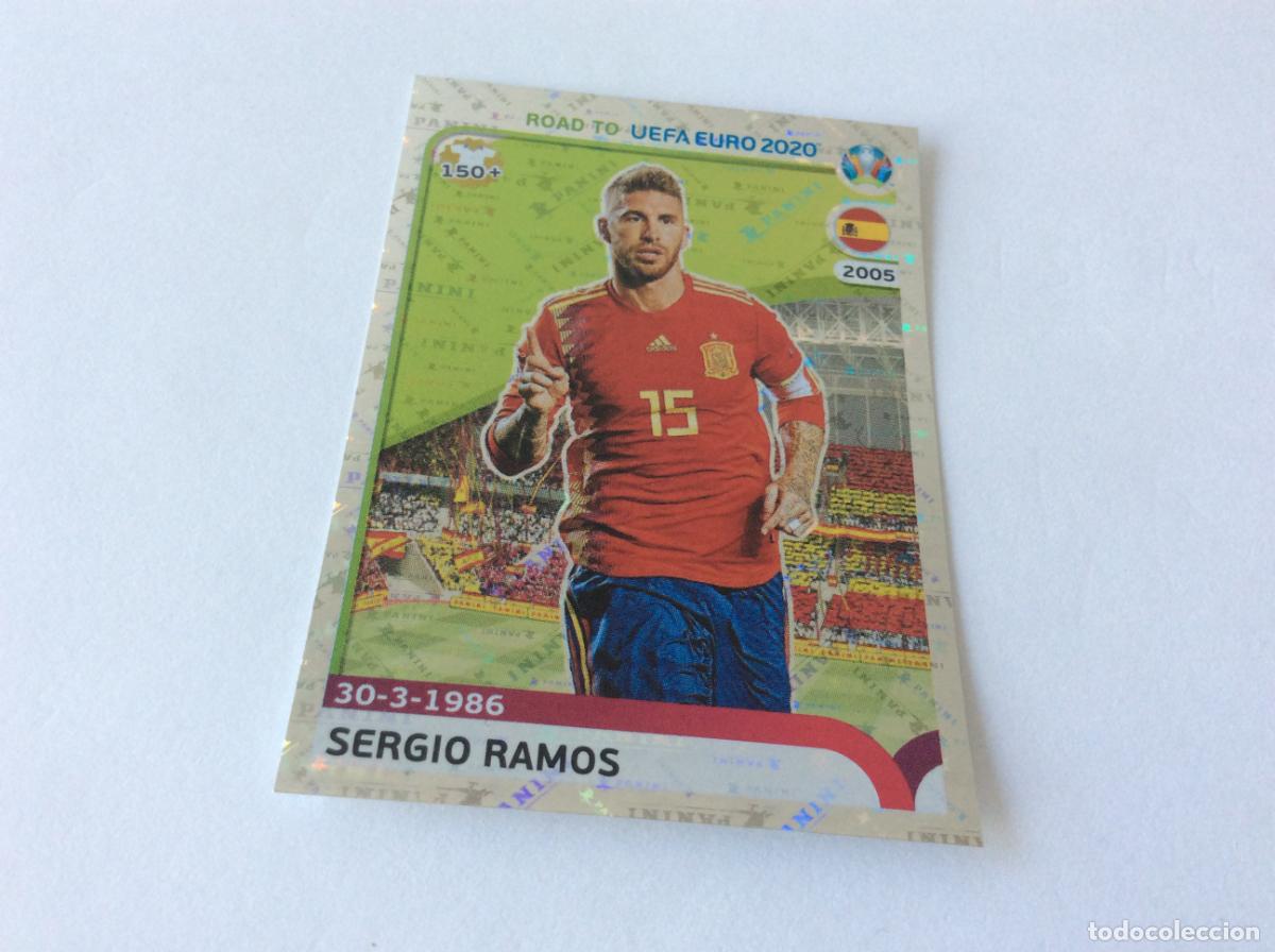 Cromos de F&uacute;tbol: 354 Sergio Ramos Road to UEFA Euro 2020 Panini