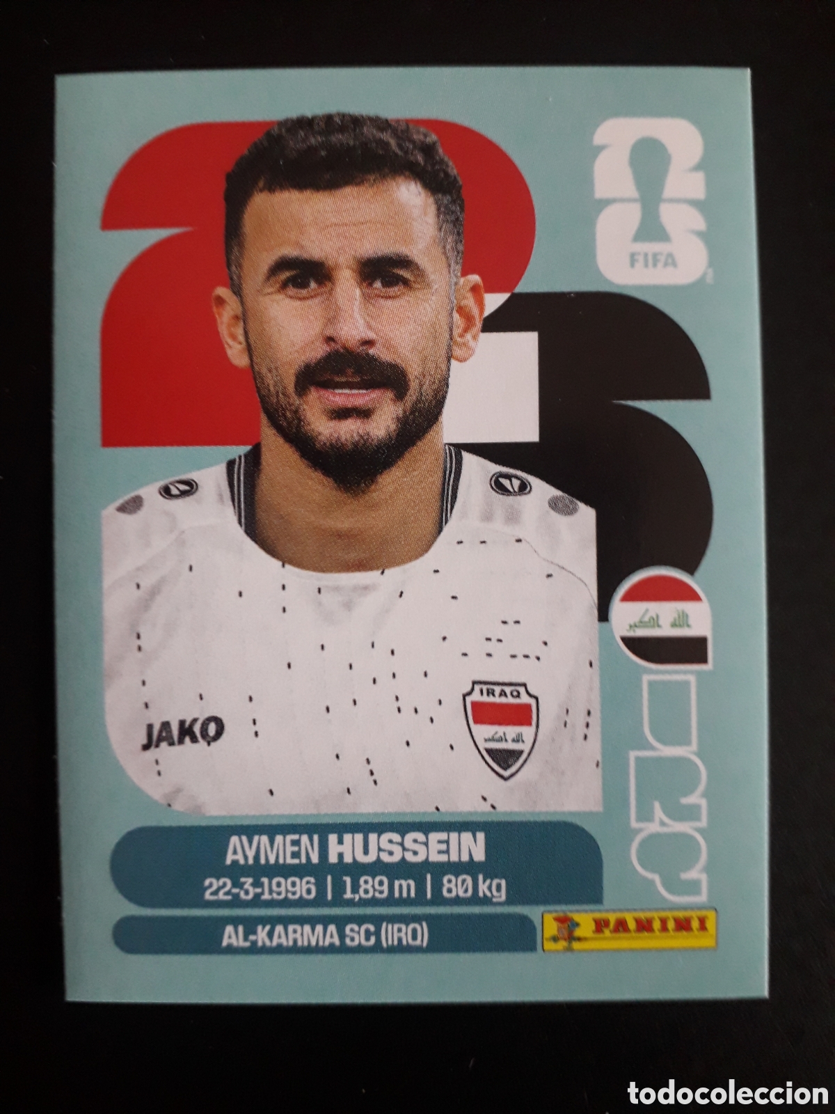 Cromos de F&uacute;tbol: HUSSEIN IRAQ IRQ 19 MUNDIAL F&Uacute;TBOL 2026 FIFA WORLD CUP PANINI SIN PEGAR PEDIDO M&Iacute;NIMO 3&euro;
