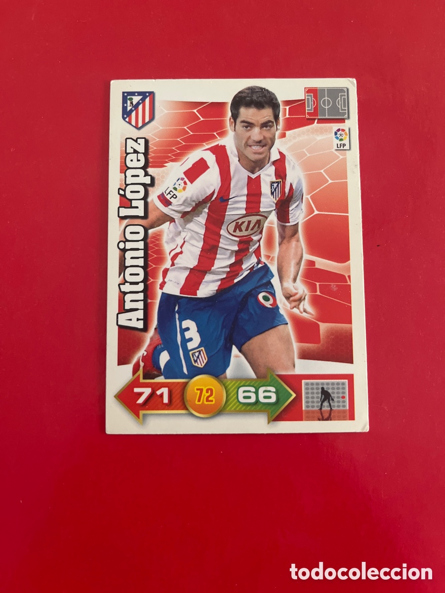 Football Stickers: ANTONIO LOPEZ N&ordm;44 ATLETICO DE MADRID ADRENALYN 2010 2011 PANINI XL 10 11 CROMO FUTBOL