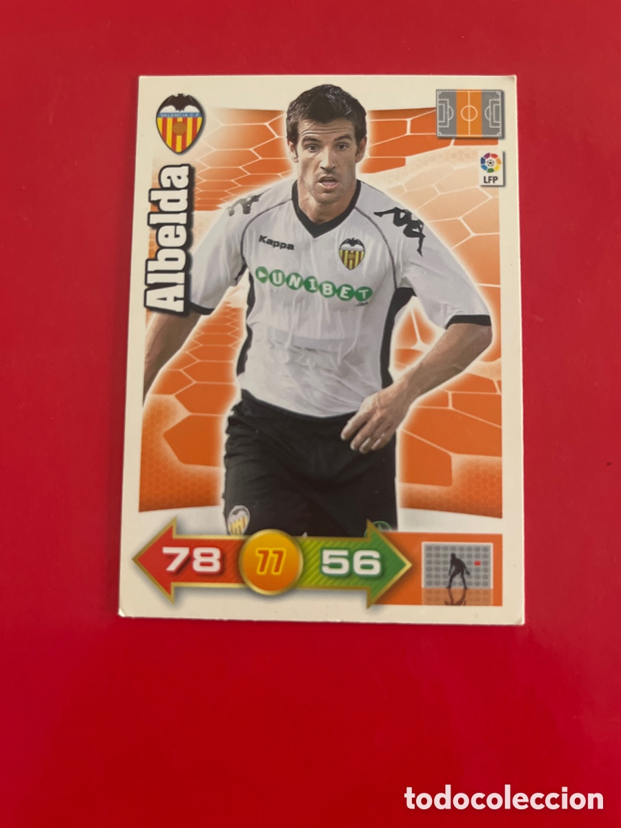 Cromos de F&uacute;tbol: ALBELDA N&ordm;314 VALENCIA C.F. ADRENALYN 2010 2011 PANINI XL 10 11 CROMO FUTBOL