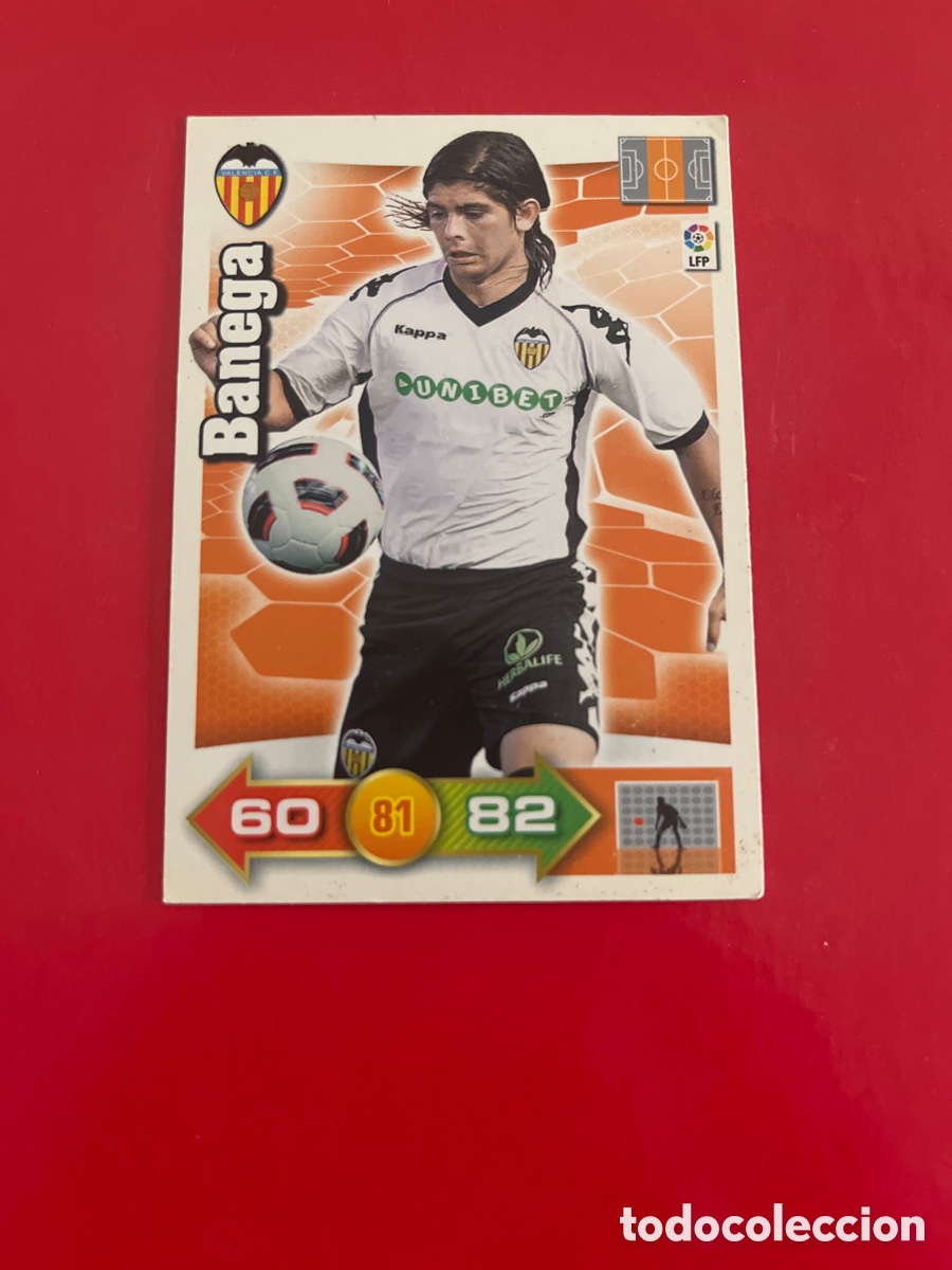 Figurine di Calcio: BANEGA N&ordm;317 VALENCIA C.F. ADRENALYN 2010 2011 PANINI XL 10 11 CROMO FUTBOL