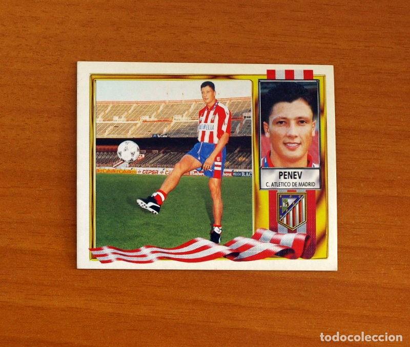 Cromos de F&uacute;tbol: Atl&eacute;tico de Madrid - Penev - Ediciones Este Liga 1995-1996, 95-96 - Nunca Pegado