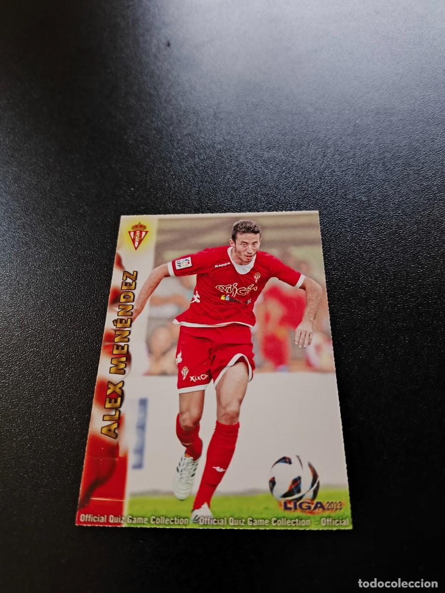 Cromos de F&uacute;tbol: 735 ALEX MENENDEZ SPORTING DE GIJON MUNDICROMO LIGA 2012 2013 12 13 PLATINUM NO PANINI ESTE